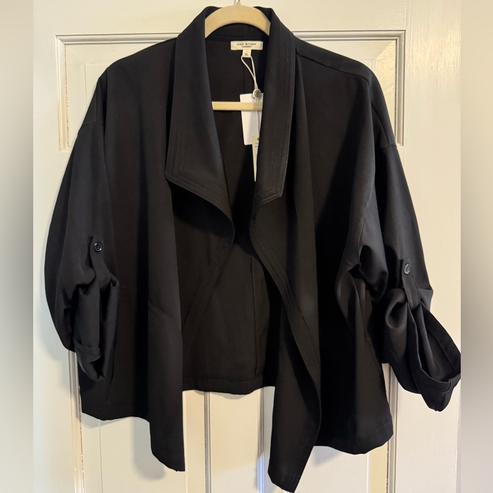 NWT 3/4 Sleeve Draped Jacket